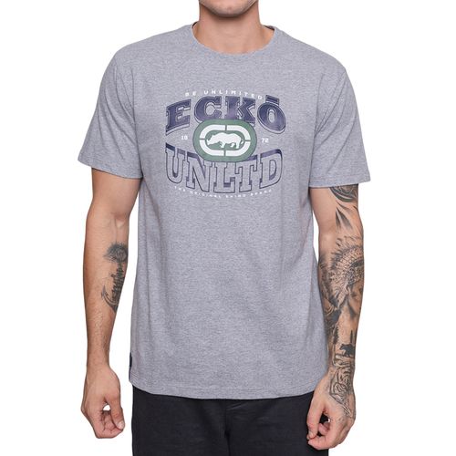 Camiseta Masculina Ecko Be Unlimited CINZA-EK136- -1-